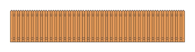 Vecteur clôture de contour coloré en illustration vectorielle de style plat isolé sur blanc