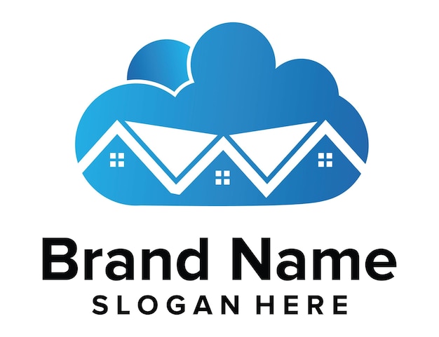 Cloud Avec Logo House Realty Logo Cloud House