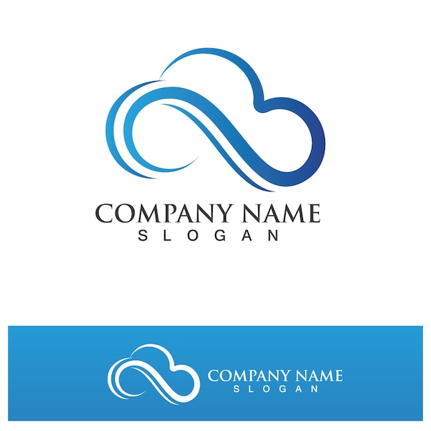 Cloud Logo Et Symbole Icône Modèle Vecteur Icône Illustration Design