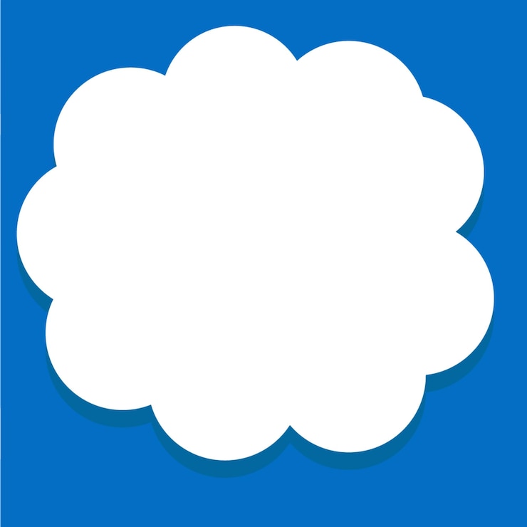 Vecteur cloud sky vector sky blue sky animation des bulles d'arrière-plan pour une bande dessinée