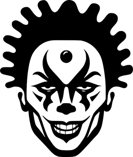 Clown Logo vectoriel de haute qualité Illustration vectorielle idéale pour le graphique de T-shirt