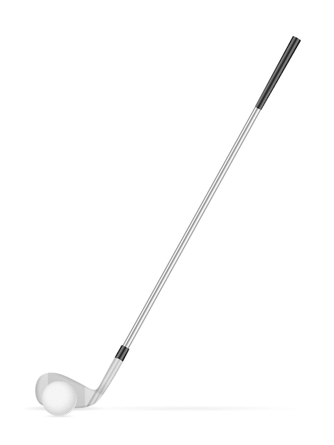 Club de golf et balle