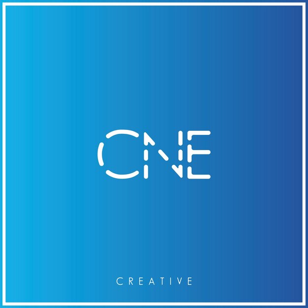 Cne Premium Vector Dernier Logo Design Créatif Logo Vecteur Illustration Logo Monogramme Minimal