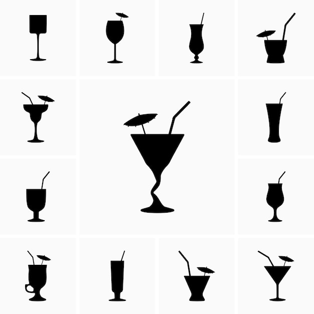 Vecteur cocktails