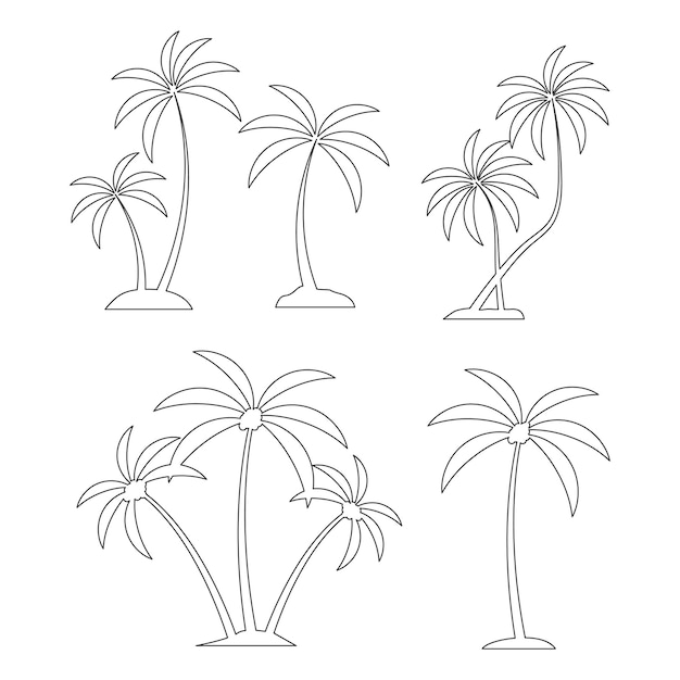 Vecteur cocotier vecteur cocotier illustrations cocotier clip art cocotier plante palmier