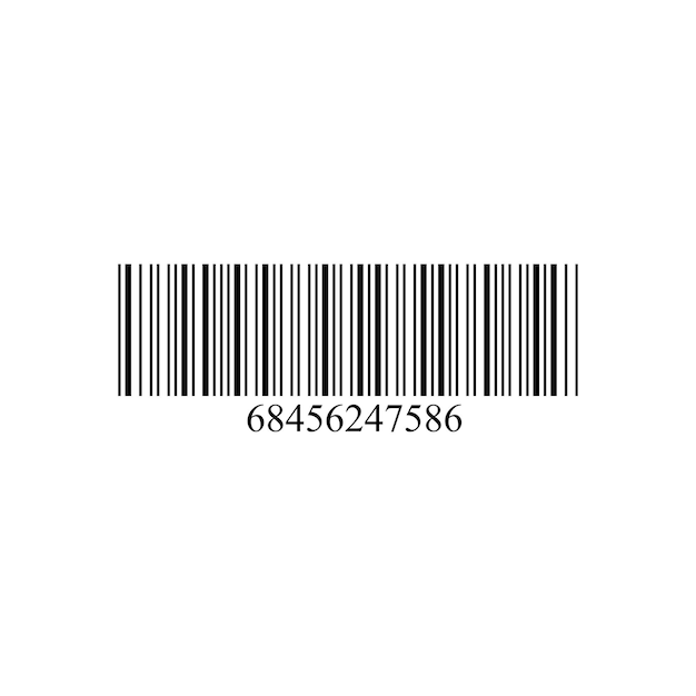 Code à barres icône code à barres pour la conception de sites Web produit scanner de code à barre simple faux code à barre abstract code à barre