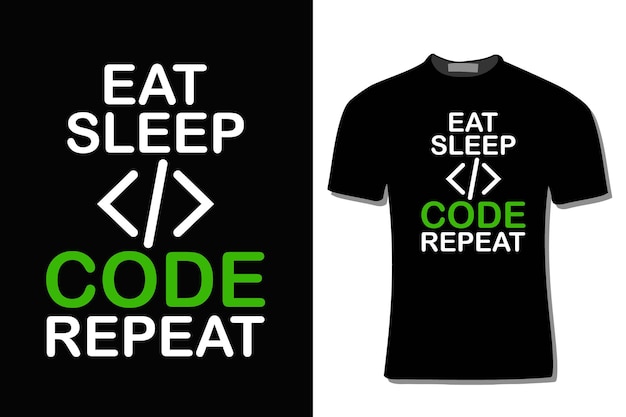 Le code binaire du programmeur d'ordinateur Conception de T-shirt pour l'impression de cartes d'affichage Sac de tasse et invitation
