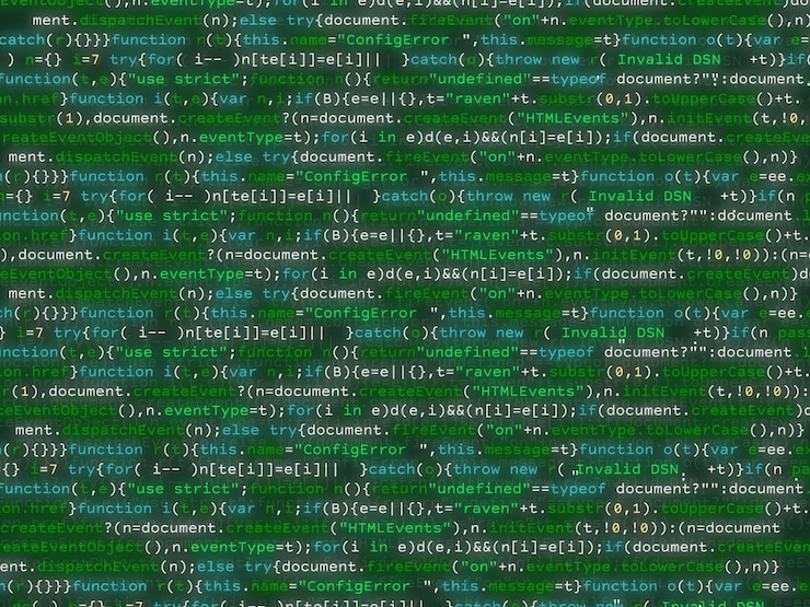 Vecteur code de programme chatoyant coloré bakcground.