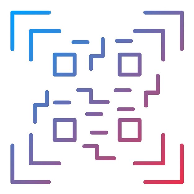 Code QR Scanner d'image vectorielle d'icône Peut être utilisé pour le shopping et le commerce électronique