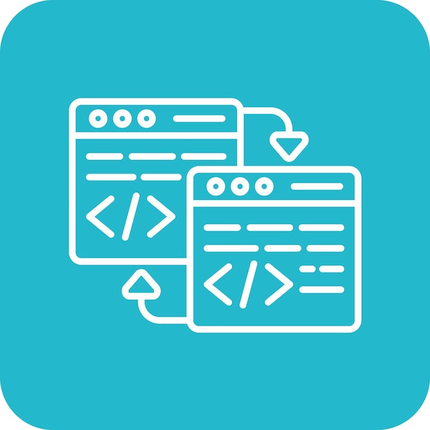 Code Réfactorisation De L'image Vectorielle De L'icône Peut être Utilisé Pour La Programmation Informatique