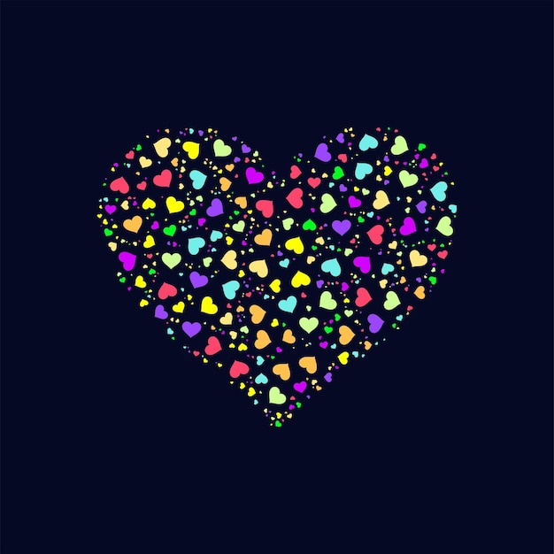 Coeur amour vector art illustration