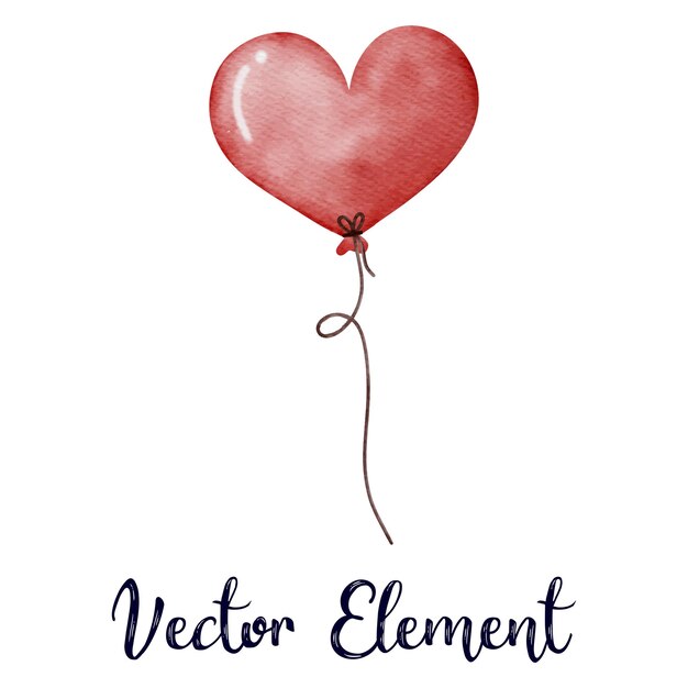 Vecteur le cœur de ballon