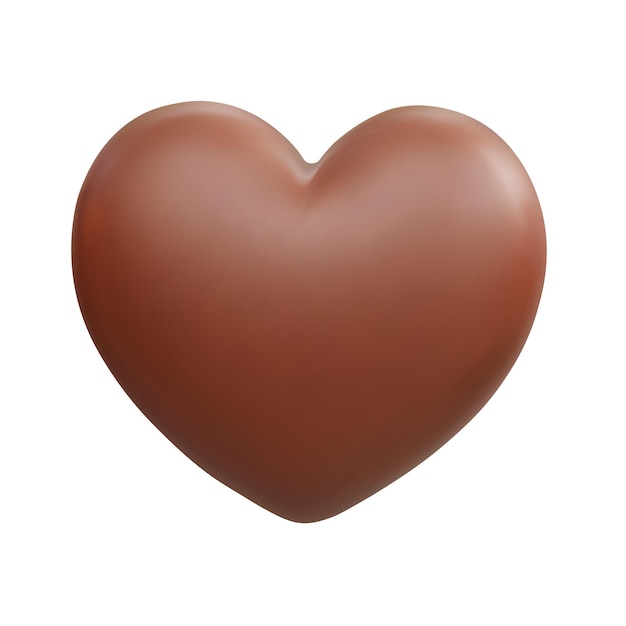 Le cœur est brun.