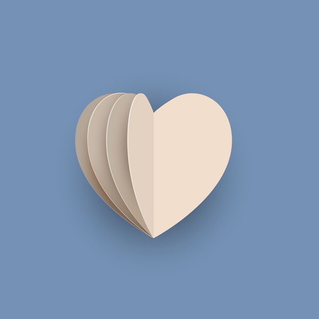 coeur papercraft