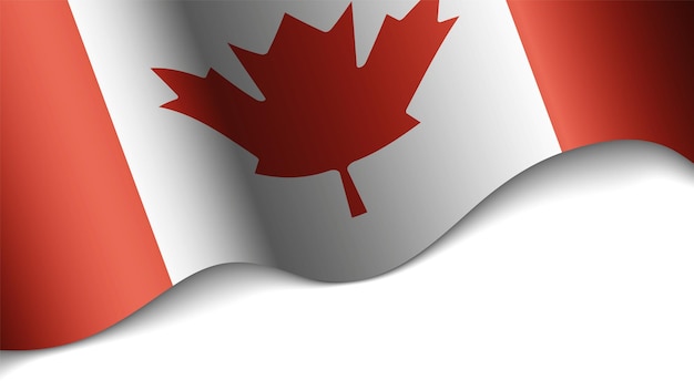 Coeur patriotique avec drapeau du Canada Un élément d'impact pour l'utilisation que vous voulez en faire
