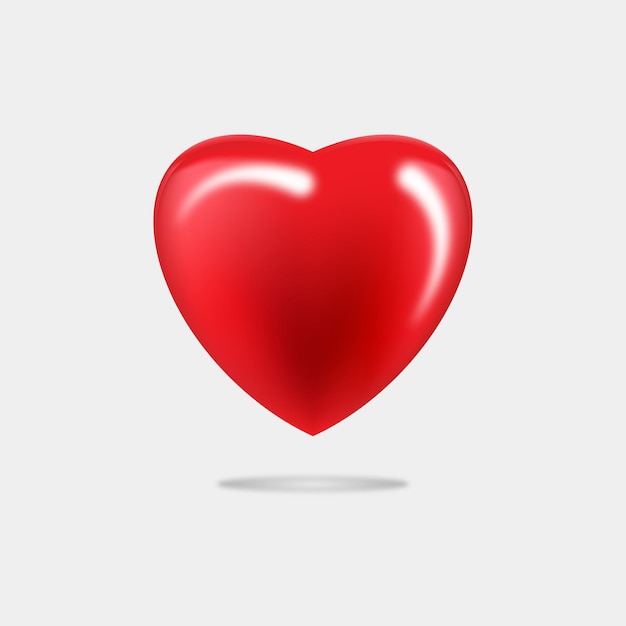 Coeur rouge | Conception d'icône d'amour | Illustration vectorielle de coeur icône | Conception d'icône de coeur | La Saint-Valentin