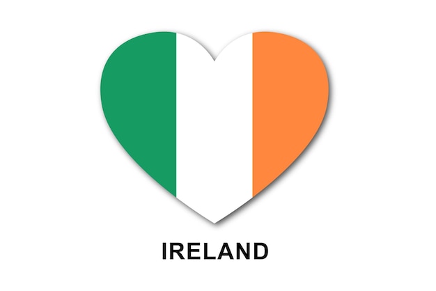 Coeurs de drapeaux Irlande