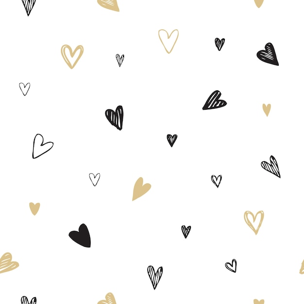 Vecteur coeurs seamless pattern