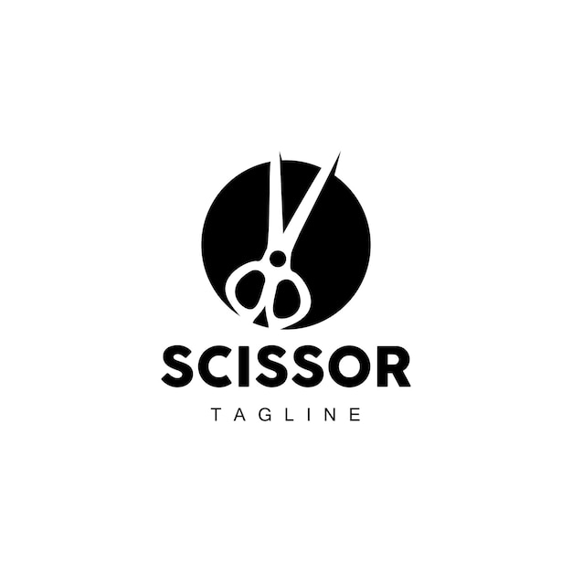 Coiffeur Outils Ciseaux Logo Coupe De Cheveux Outils Vecteur Coiffeur Conception Symbole Illustration Icône