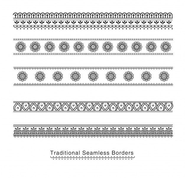 Coins De Vecteur Frontière Cadre Ornement Copte.