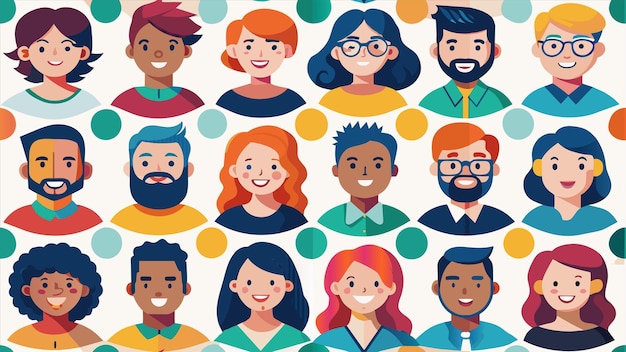 un collage de personnes de différents milieux dont l'un d'eux avec les mots