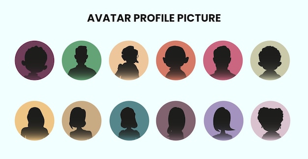Collage De Visages D'avatar Pour Userpic Et Photo De Profil