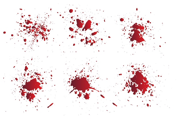 Collecte de gouttes de sang rouge vecteur