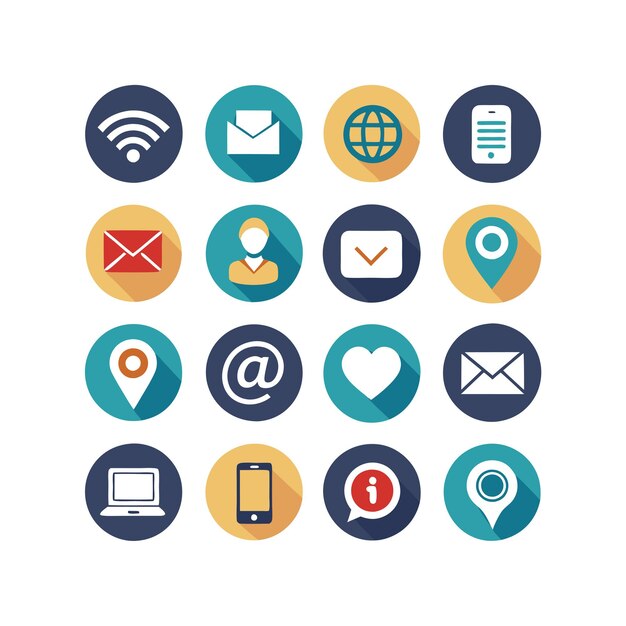 Collecte des icônes de contact pour les sites Web et les applications mobiles