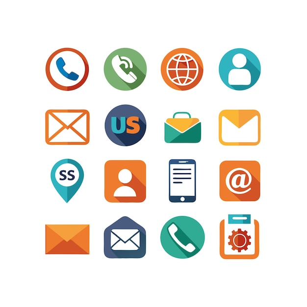Collecte des icônes de contact pour les sites Web et les applications mobiles