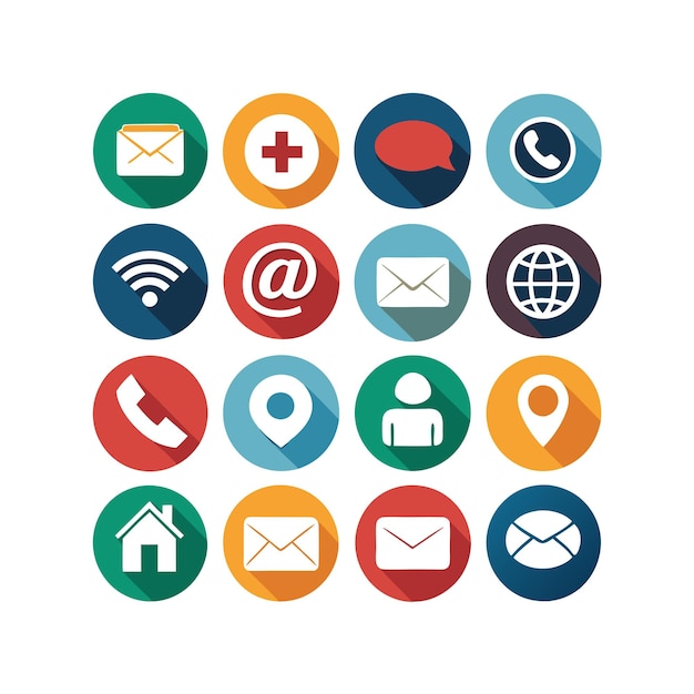 Collecte des icônes de contact pour les sites Web et les applications mobiles