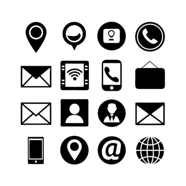 Collecte des icônes de contact pour les sites Web et les applications mobiles