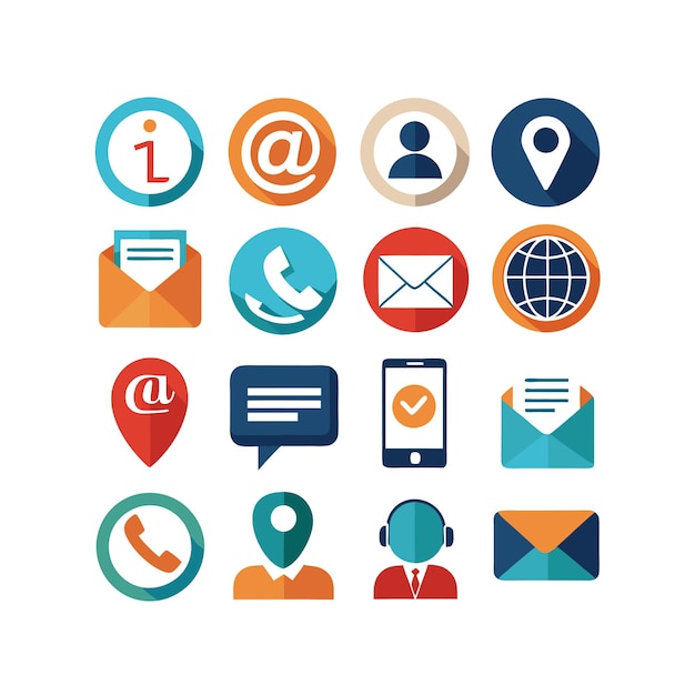 Collecte des icônes de contact pour les sites Web et les applications mobiles