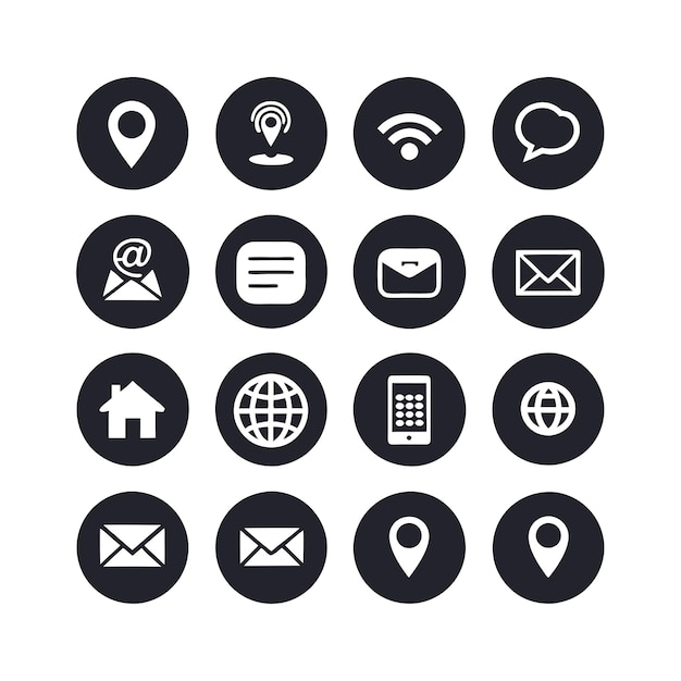 Collecte des icônes de contact pour les sites Web et les applications mobiles
