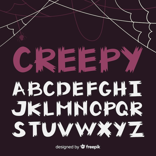 Collection D'alphabet D'halloween