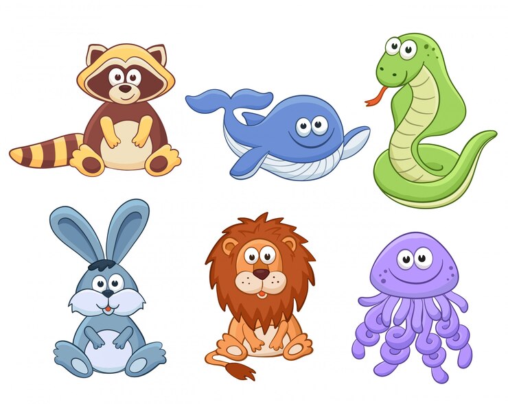 Collection d'animaux dessinés