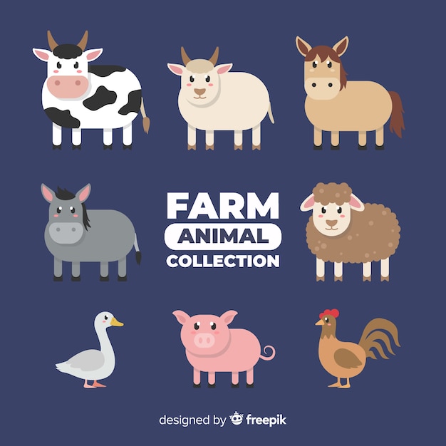 Collection D'animaux De Ferme