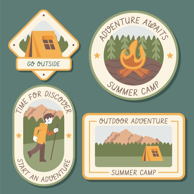 Collection De Badges D'aventure