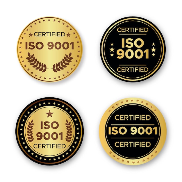 Collection De Badges De Certification Iso