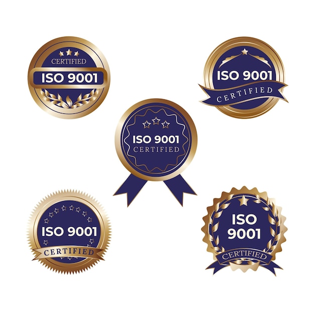 Collection De Badges De Certification Iso