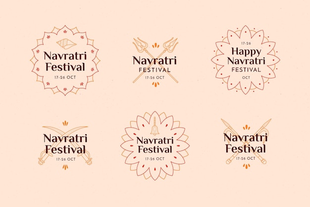 Collection De Badges Navratri