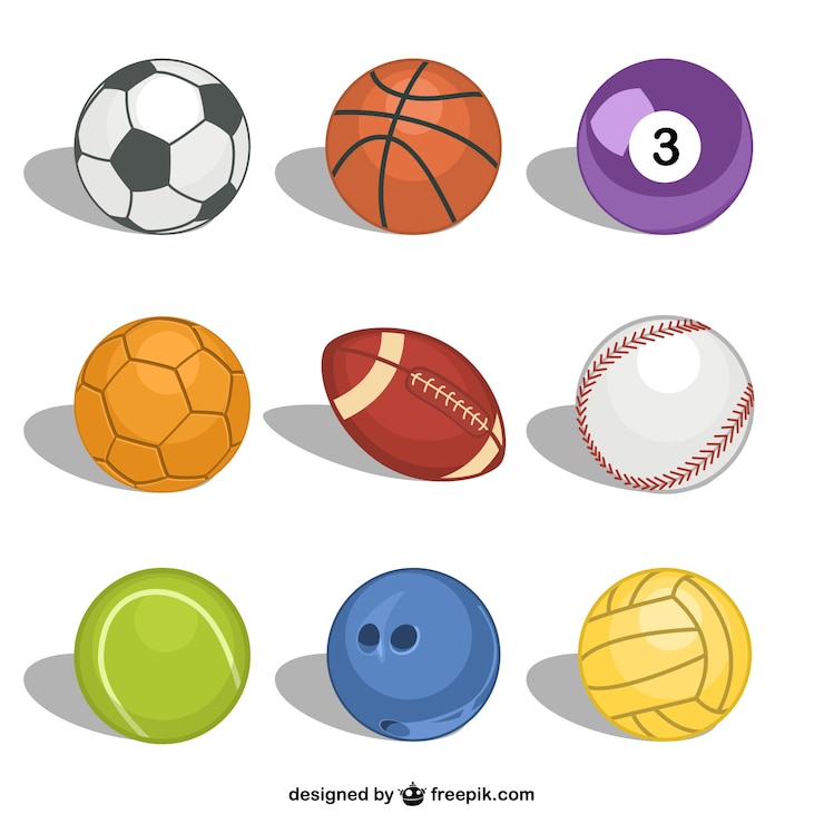Vecteur collection de balles de sport