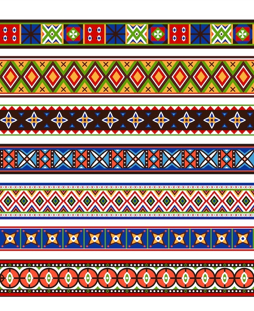 Collection de bordures colorées