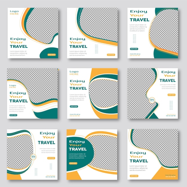 une collection de brochures de différentes couleurs et motifs
