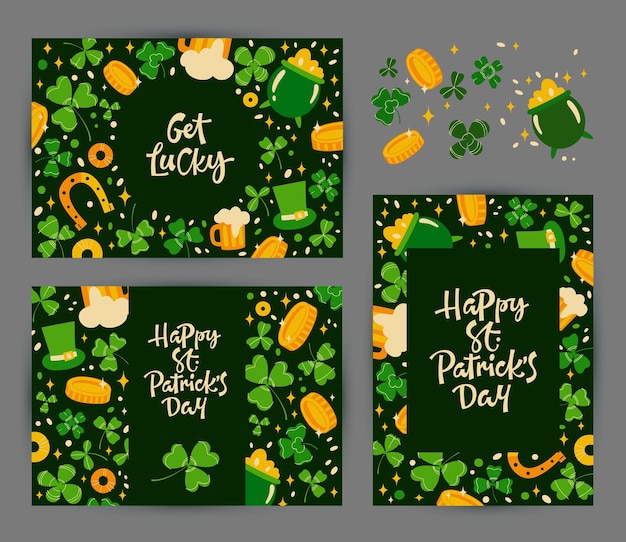 Collection De Cartes Postales Pour La Saint Patrick