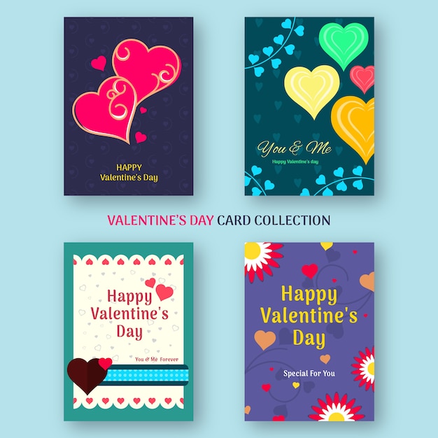 Collection de cartes Saint Valentin