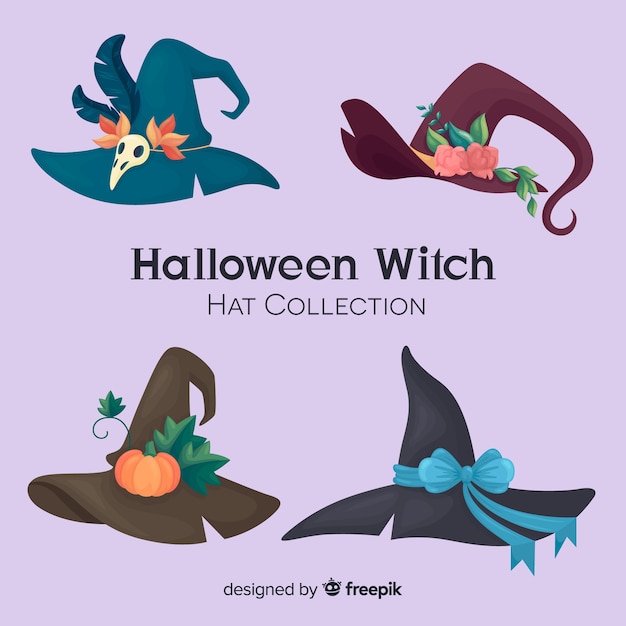 Collection De Chapeau De Sorcière D'halloween