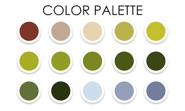 Collection De Combinaisons De Couleurs à La Mode Palette De Couleurs Illustration Vectorielle