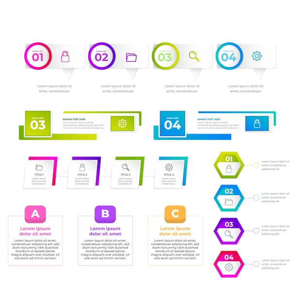 Collection complète d'infographies