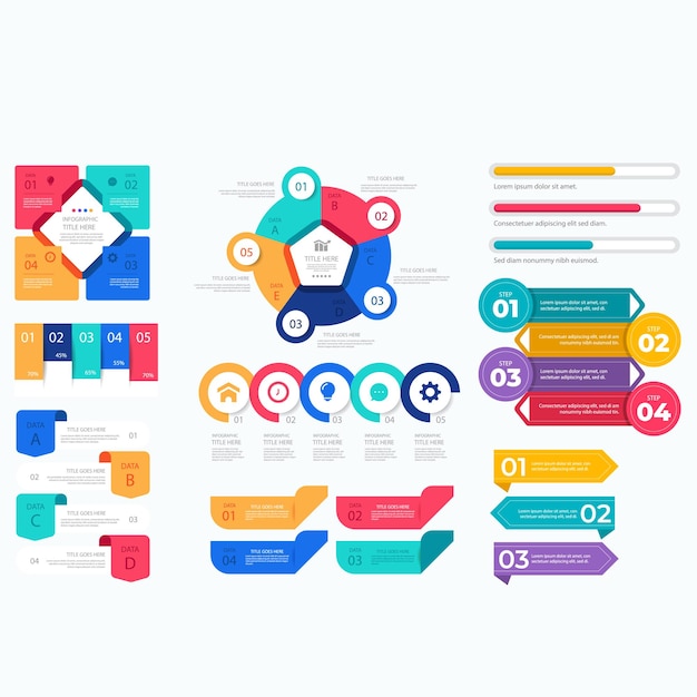 Collection complète d'infographies