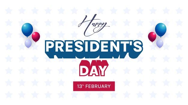 Vecteur collection de conception d'affiches de concept de magasinage. presidents day, le 13 février aux états-unis